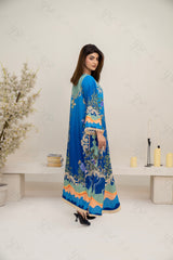 HDI Blue Combination Kaftaan Shirt