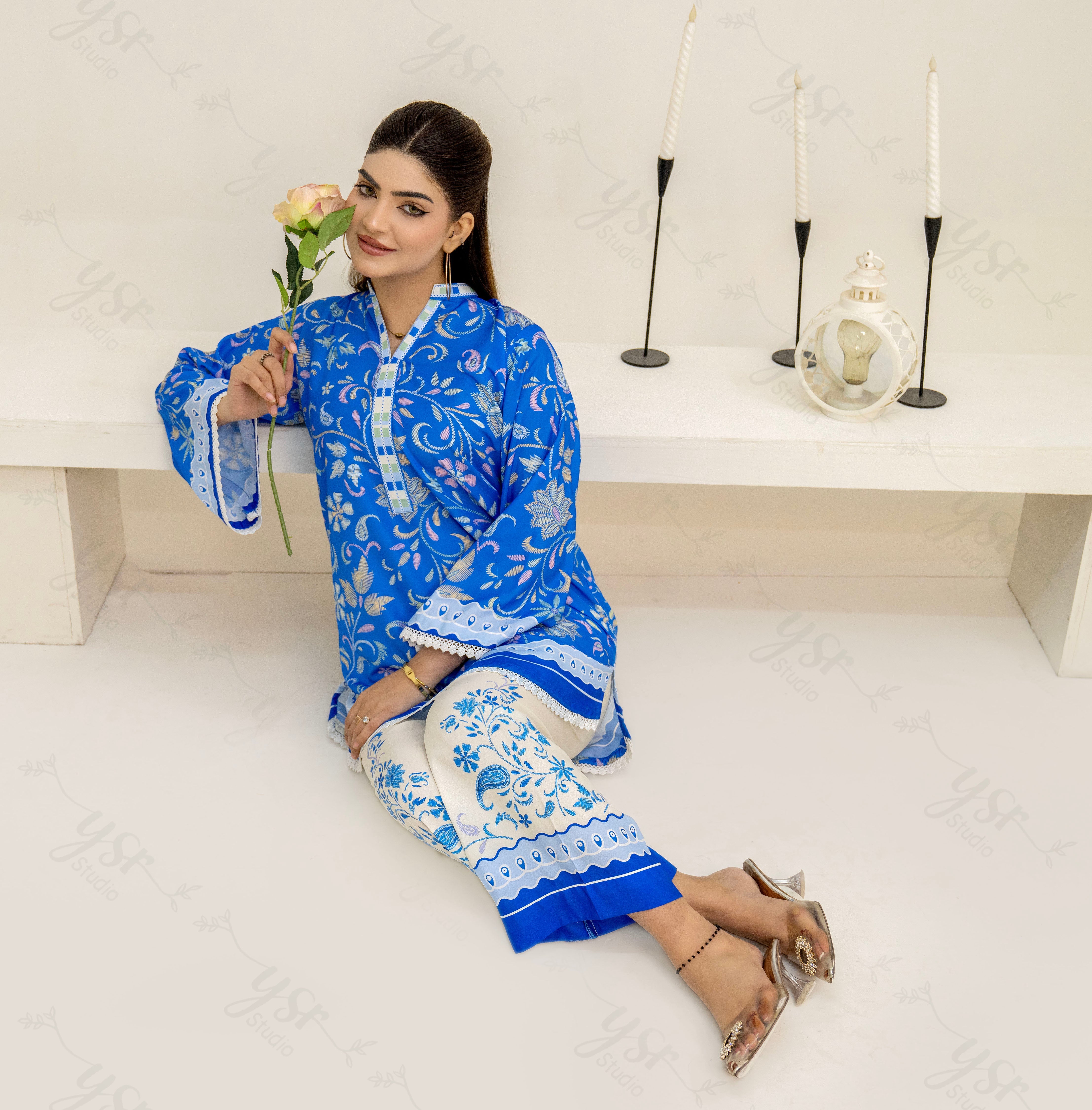 SMN Blue Co-Ord Set 2 Piece